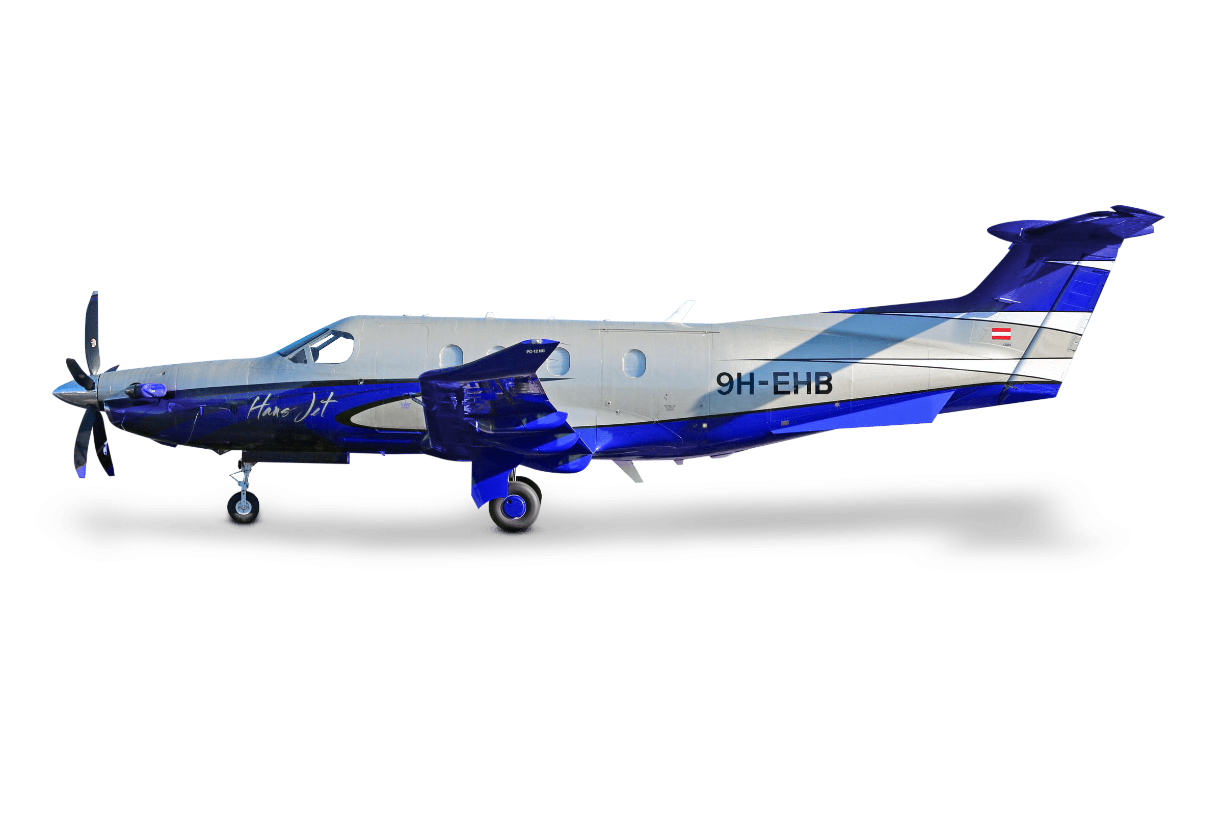 Hans Jet PC-12 Blue Aircraft
